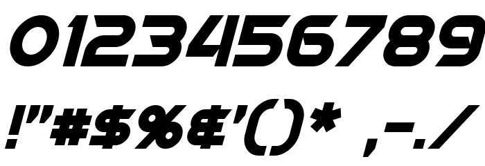 Protoculture Italic Font OTHER CHARS