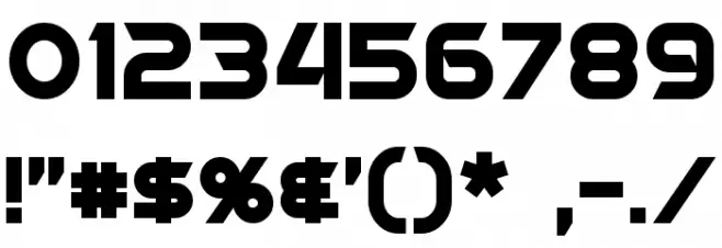 Protoculture Font OTHER CHARS