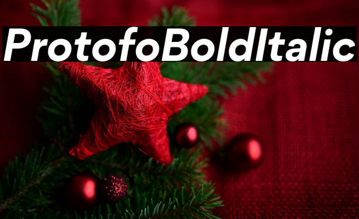 Protofo-BoldItalic Example 2