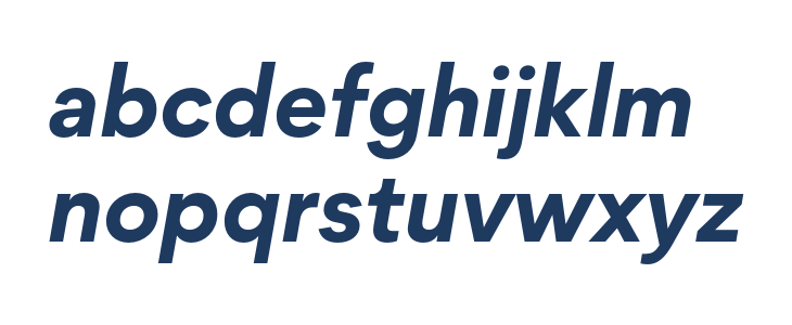 Protofo-BoldItalic Lowercase