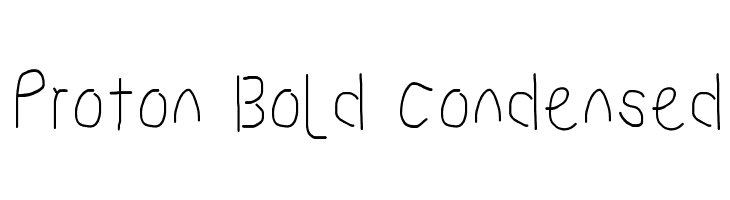 Proton Bold Condensed  Descarca Fonturi Gratis