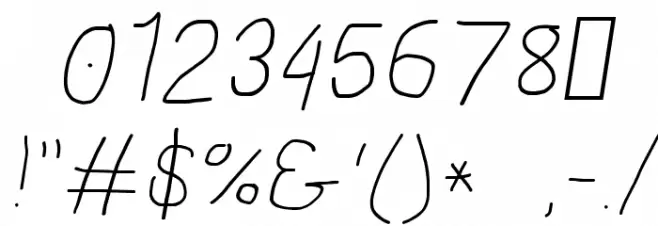 Proton Bold Extended Italic Font OTHER CHARS