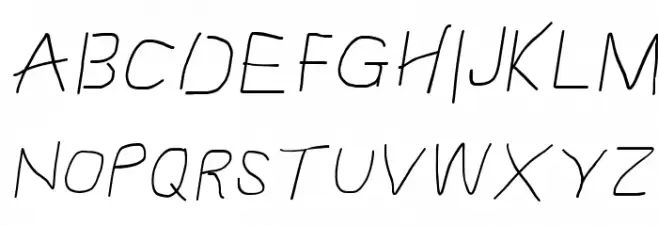 Proton Bold Extended Italic Polices MAJUSCULES