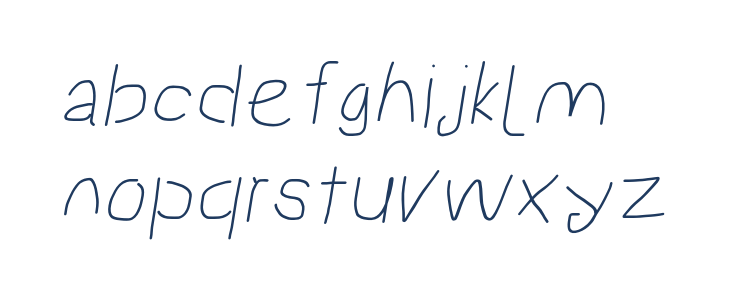 Proton Bold Extended Italic Lowercase