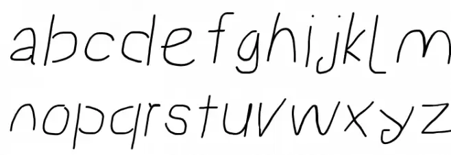Proton Bold Extended Italic Schriftart Kleinbuchstaben