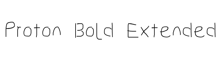 Proton Bold Extended  font caratteri gratis