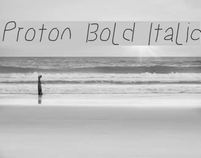 Proton Bold Italic  examples