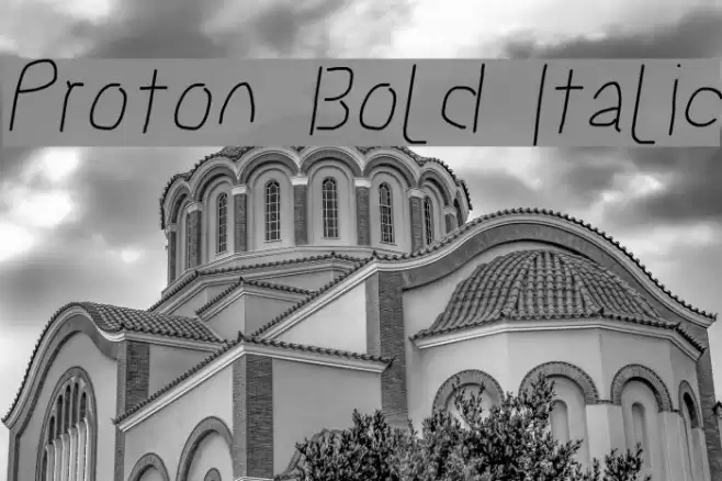 Proton Bold Italic  examples