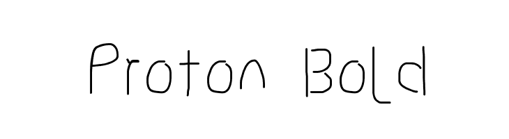 Proton Bold  Descarca Fonturi Gratis