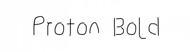 Proton Bold  नि: शुल्क फ़ॉन्ट्स डाउनलोड