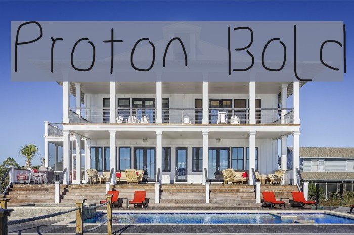 Proton Bold Font examples