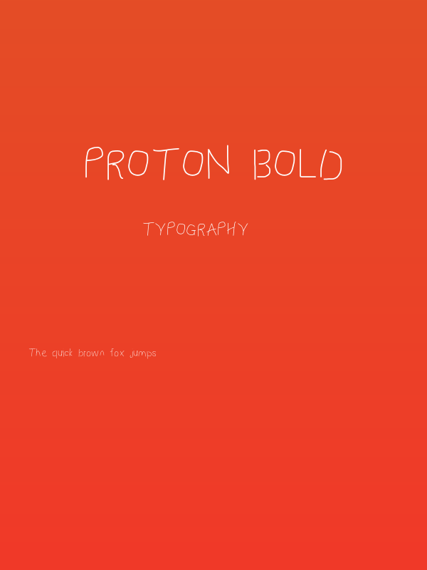 Proton Bold Poster