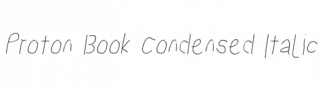 Proton Book Condensed Italic  Descarca Fonturi Gratis