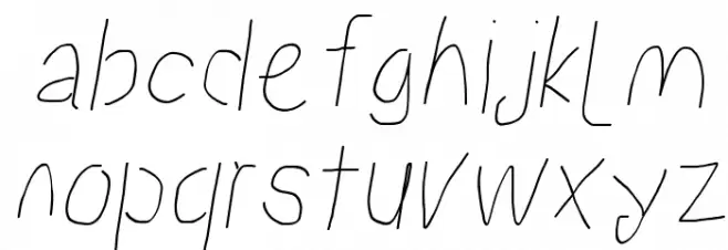 Proton Book Condensed Italic Schriftart Kleinbuchstaben
