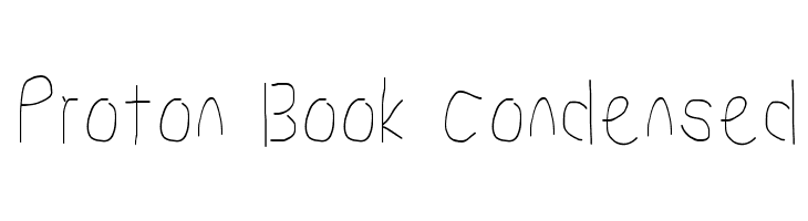 Proton Book Condensed  免费字体下载