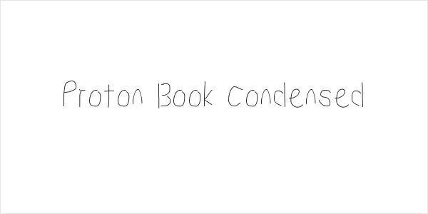 Proton Book Condensed Logo