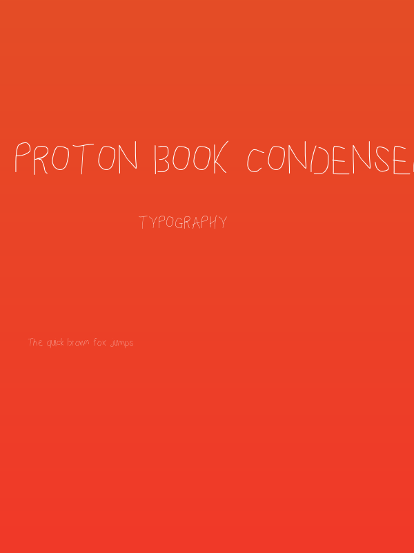 Proton Book Condensed Poster