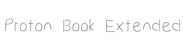 Proton Book Extended  Frei Schriftart Herunterladen