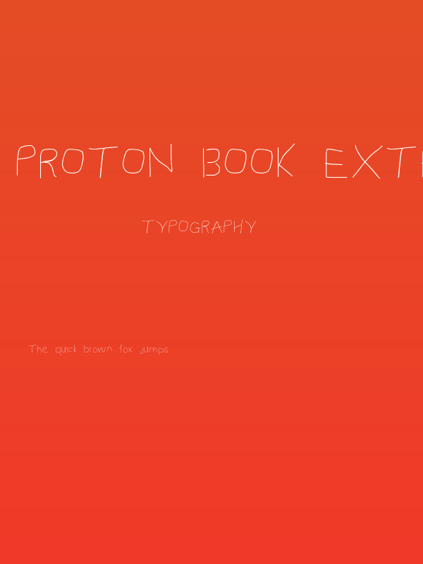 Proton Book Extended Poster