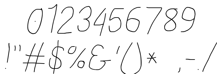 Proton Book Italic Font OTHER CHARS