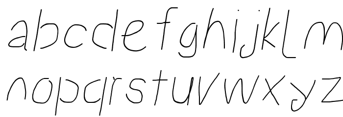 Proton Book Italic Font LOWERCASE