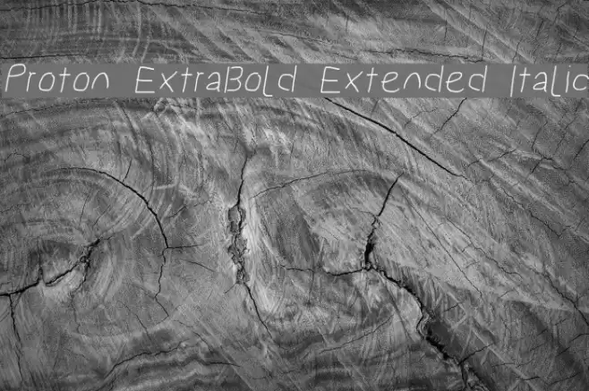 Proton ExtraBold Extended Italic  examples