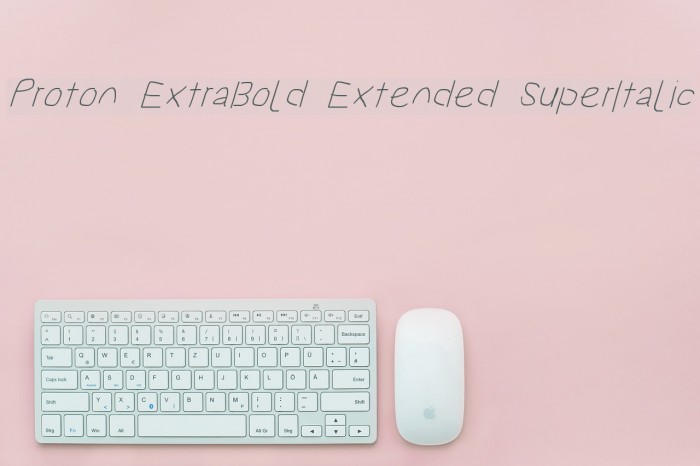 Proton ExtraBold Extended SuperItalic Font examples