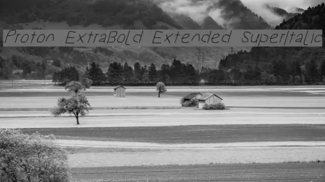 Proton ExtraBold Extended SuperItalic  examples