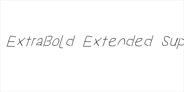Proton ExtraBold Extended SuperItalic Logo