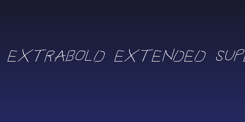 Proton ExtraBold Extended SuperItalic Social Header
