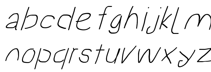 Proton ExtraBold Extended SuperItalic Font LOWERCASE