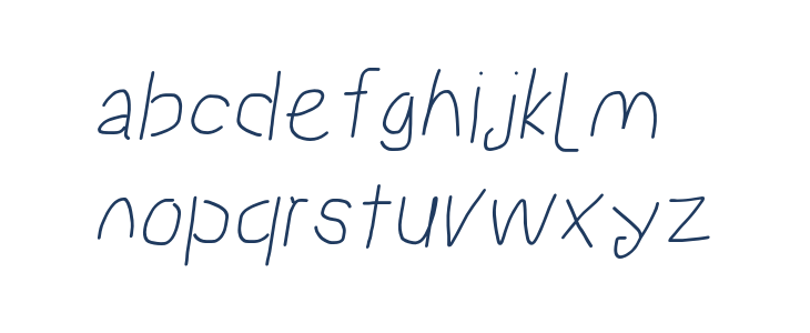 Proton ExtraBold Italic Lowercase
