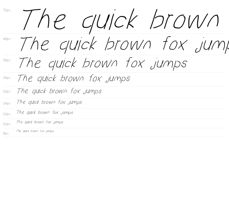 Proton ExtraBold SuperItalic Waterfall