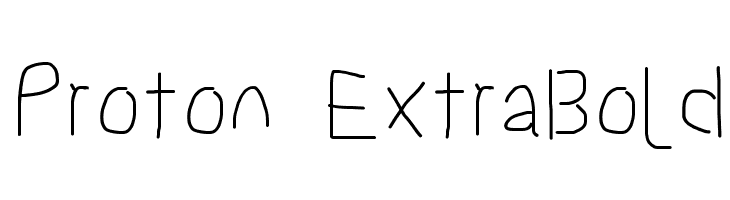 Proton ExtraBold  baixar fontes gratis