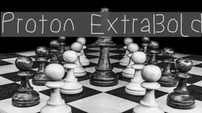 Proton ExtraBold Font examples