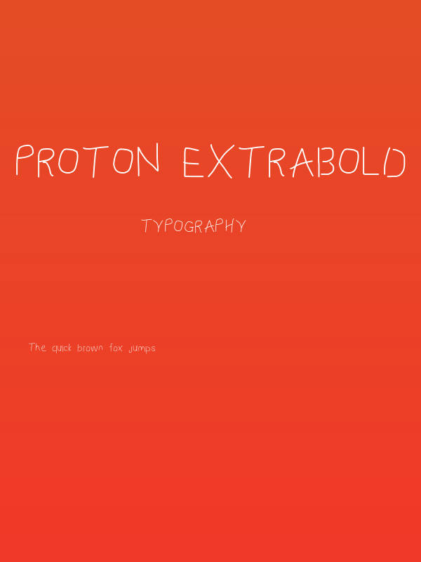 Proton ExtraBold Poster