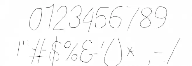 Proton Hairline Condensed Italic Font OTHER CHARS