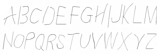Proton Hairline Condensed Italic 字体 大写