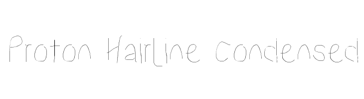 Proton Hairline Condensed  フリーフォントのダウンロード