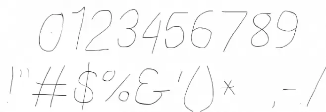 Proton Hairline Extended Italic Font OTHER CHARS