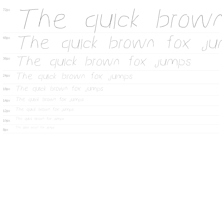 Proton Hairline Extended Italic Waterfall