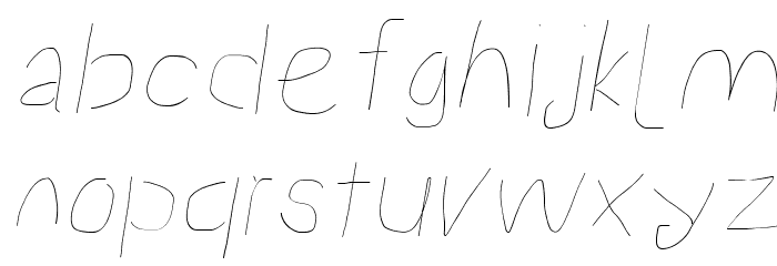 Proton Hairline Extended Italic Font LOWERCASE