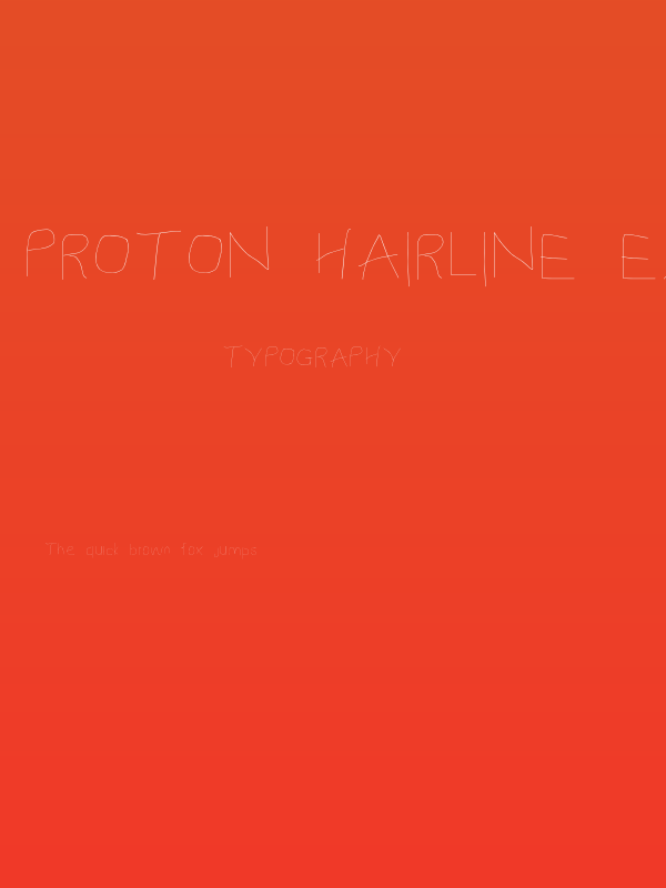 Proton Hairline Extended Poster
