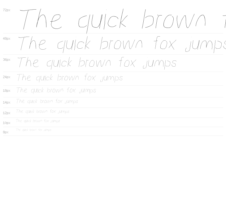 Proton Hairline Italic Waterfall