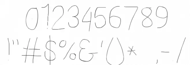 Proton Hairline Font OTHER CHARS