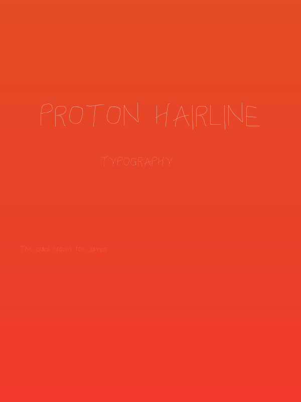 Proton Hairline Poster