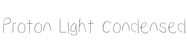 Proton Light Condensed  font caratteri gratis