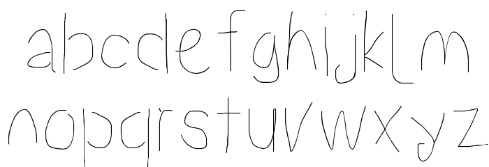 Proton Light Condensed Font LOWERCASE