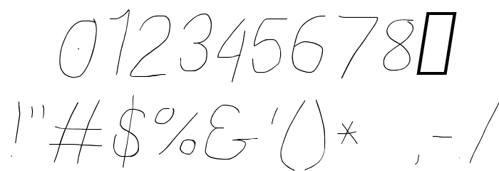 Proton Light Extended Italic Font OTHER CHARS