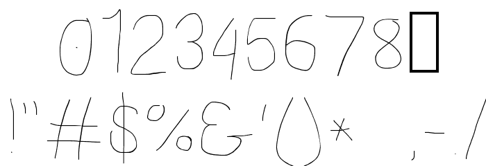 Proton Light Extended Font OTHER CHARS